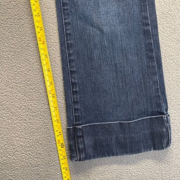 Calvin Klein Women Boot Button Dark Wash Cotton Denim Jeans Size 4 - Picture 5 of 12